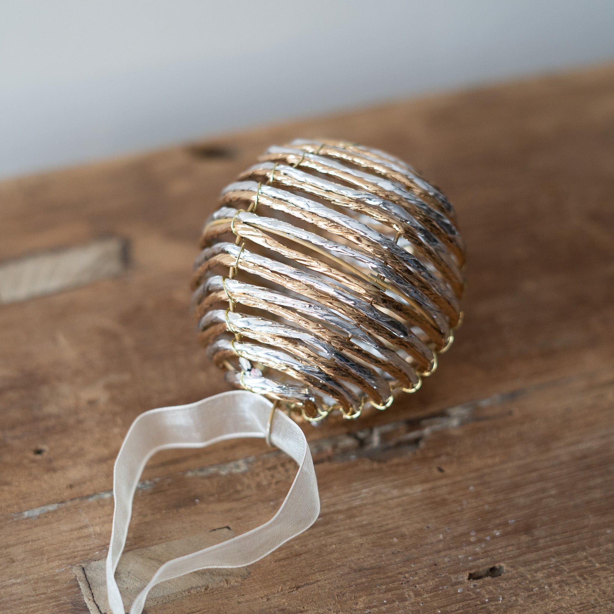 Metallic Paper Ball Ornament