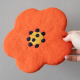 Poppy Felt Wool Trivet