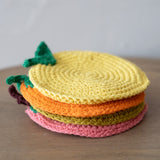 Fruit Crochet Coasters - Set of 4