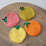 Fruit Crochet Coasters - Set of 4