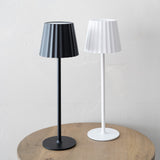 Fluted Shade LED Portable Lamp