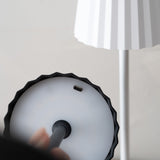 Fluted Shade LED Portable Lamp