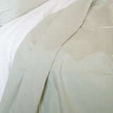 Percale Cotton Duvet Cover Sage