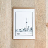 CN Tower Black & White Card