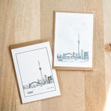 CN Tower Black & White Card