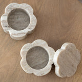 Marble Scalloped Stackable Pinch Pots