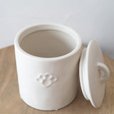 Treat Canister w/ Paw Print