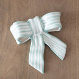 Stoneware Striped Bow Decor