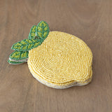 Beaded Lemon Coasters - Set of 4