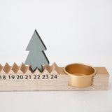 Notched Wood Advent Calendar