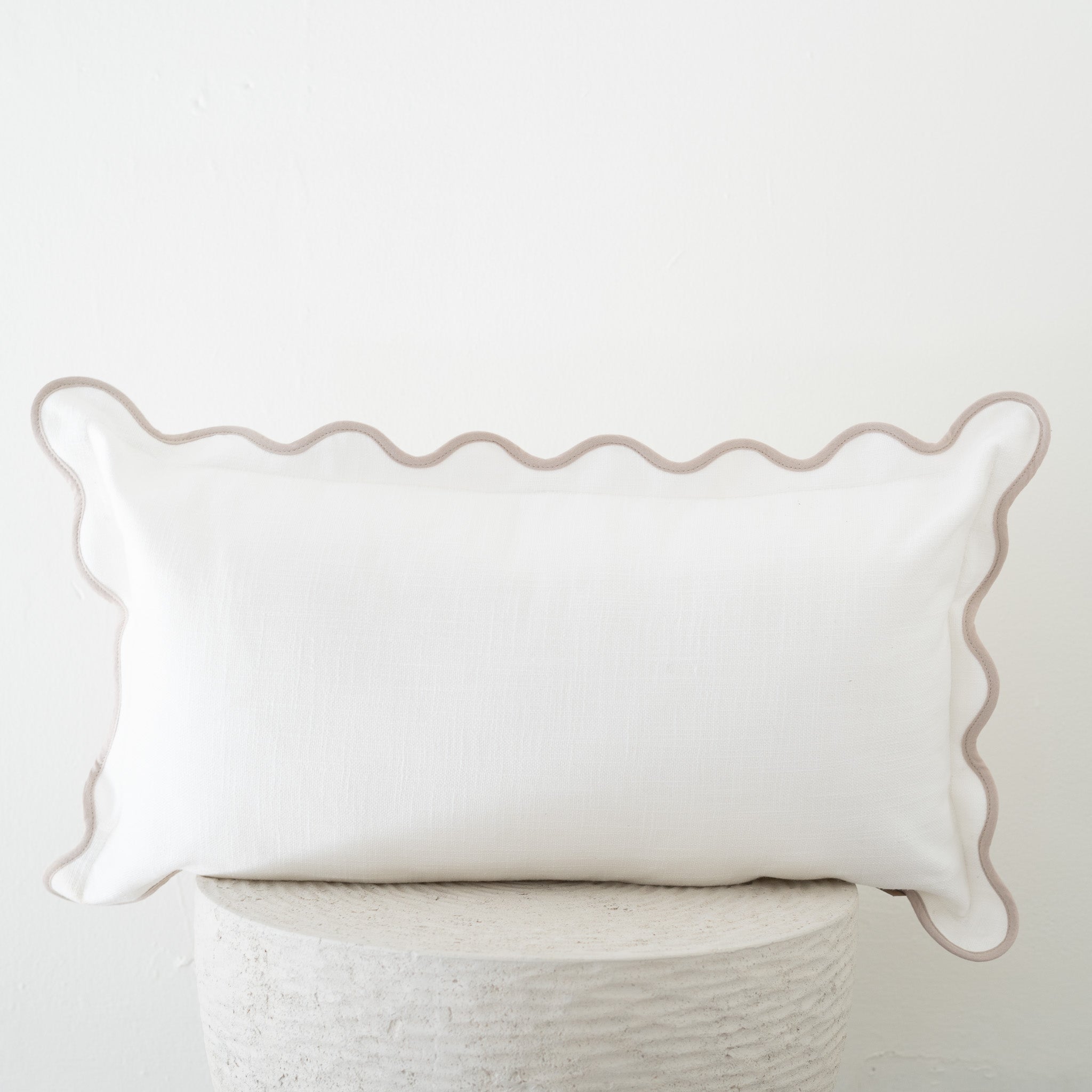 Scalloped Edge Pillow