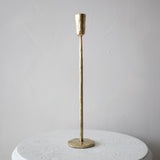 Gold Luna Forged Candlestick