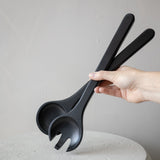 Black Rubberwood Salad Servers