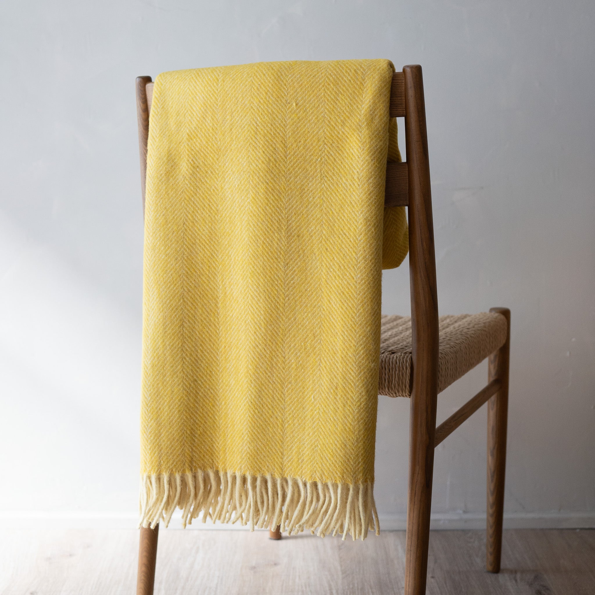 Recycled Wool Blanket Herringbone