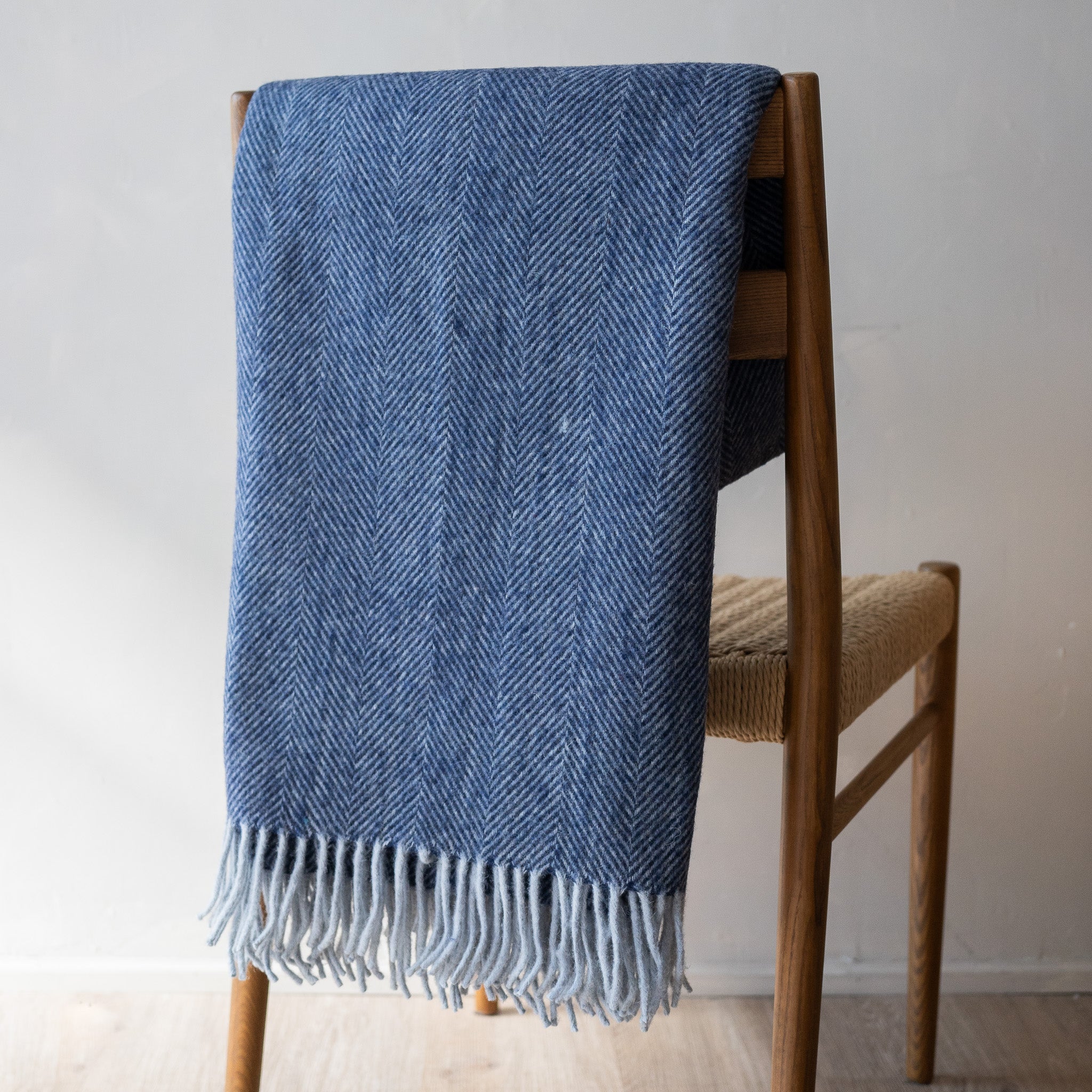 Recycled Wool Blanket Herringbone