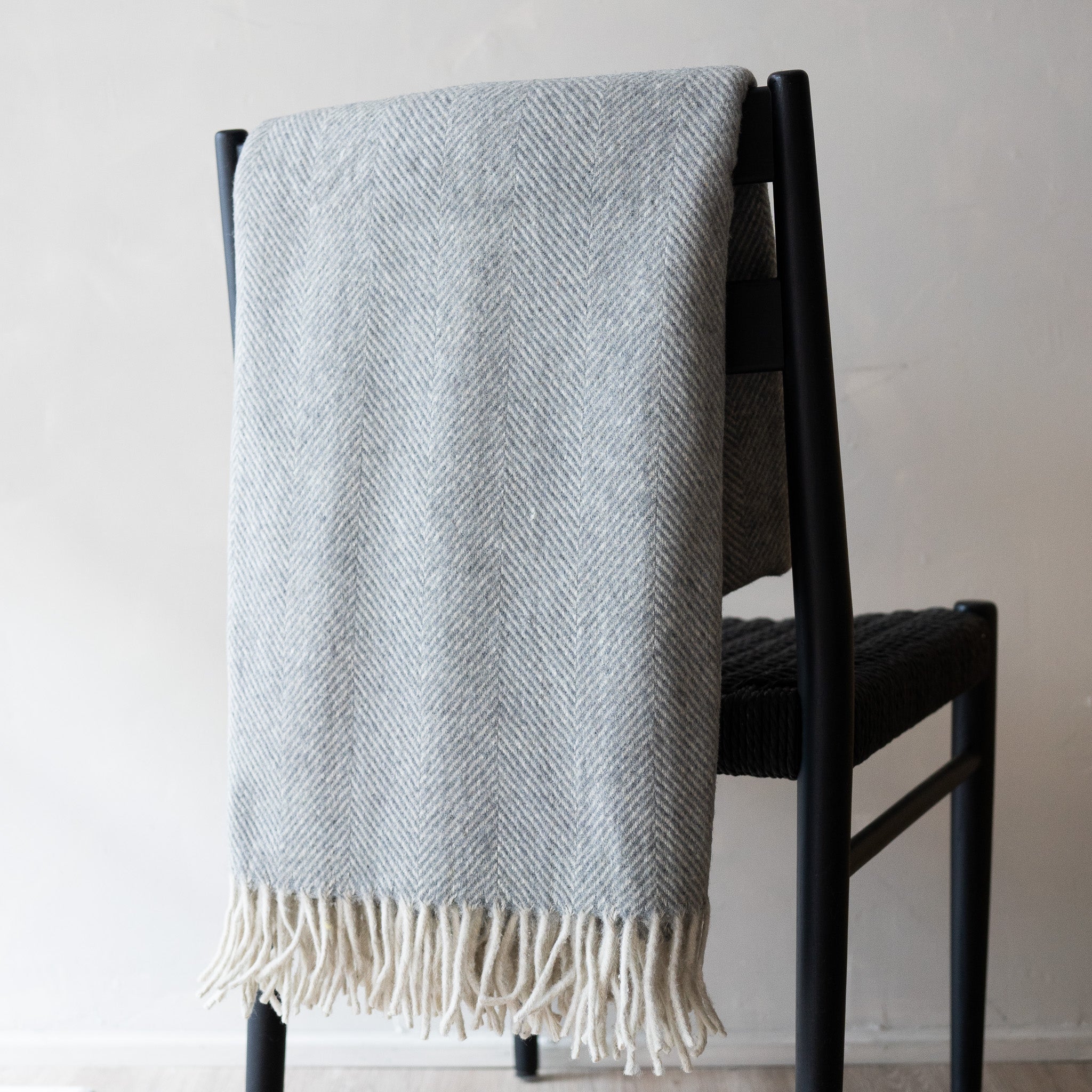 Recycled Wool Blanket Herringbone