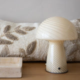 Tall Glass Mushroom Lamp