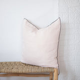 Edged Linen Pillow Cover