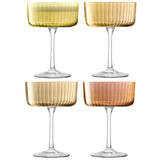 Gems Champagne Coupes Amber - Set of 4