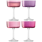 Gems Champagne Coupes Garnet - Set of 4