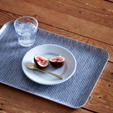 Grey Striped Linen Coating Tray