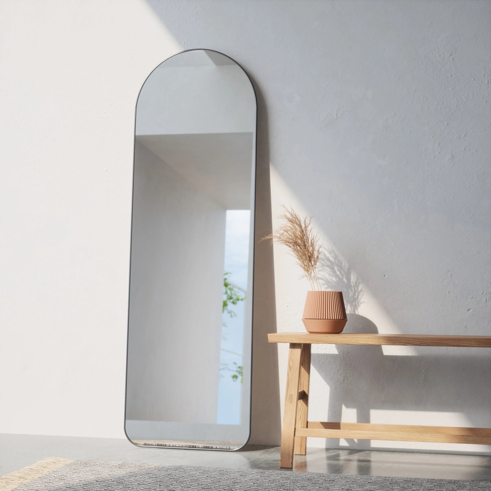 Hubba Arched Leaning Mirror