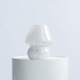 White Confetti Mini Mushroom Lamp