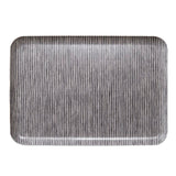 Grey Striped Linen Coating Tray