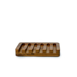 Teak Wood Waterfall Soap Dish