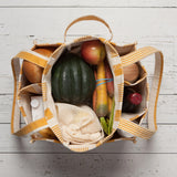 Stripe Shopping Tote