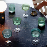 Gems Champagne Coupes Jade - Set of 4